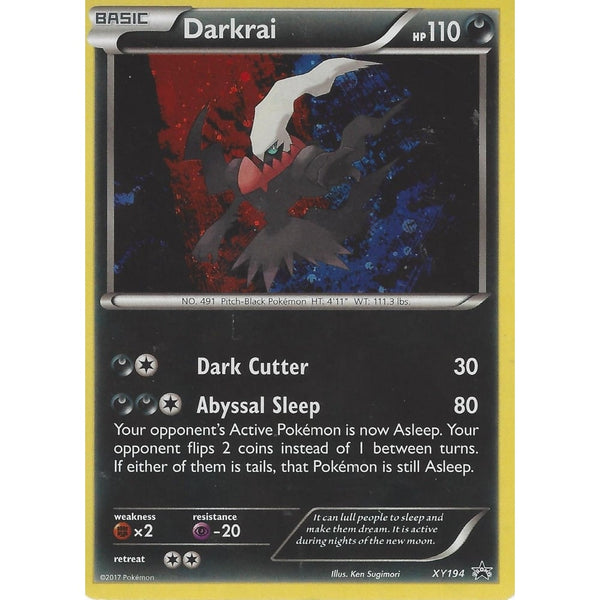POKEMON PROMO CARD: DARKRAI - XY194 - BLACK STAR PROMO HOLO