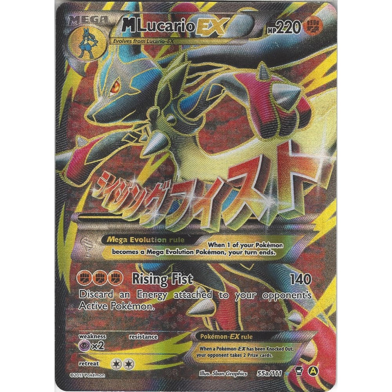 Pokemon Card Promo - 55a/111 - MEGA M LUCARIO EX (full art holo):  : Sell TY Beanie Babies, Action Figures, Barbies, Cards  & Toys selling online