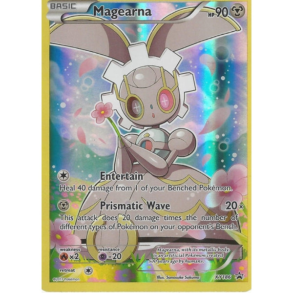 POKEMON PROMO CARD: MAGEARNA - XY186 - FULL ART BLACK STAR PROMO HOLO