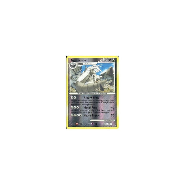 Pokemon Rising Rivals: AGGRON 14/111 RARE Reverse Holo