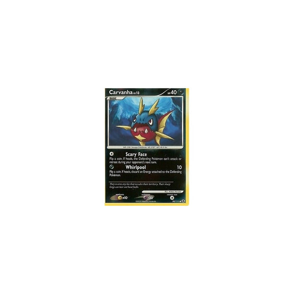 Pokemon Rising Rivals: CARVANHA 58/111 Reverse Holo