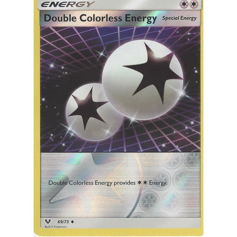 Pokemon Shinig Legends Card: DOUBLE COLORLESS ENERGY - 69/73 - Reverse Holo