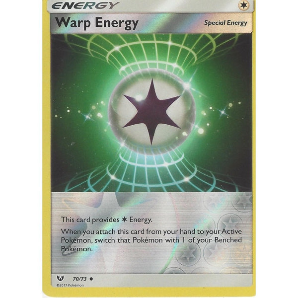 Pokemon Shinig Legends Card: WARP ENERGY - 70/73 - Reverse Holo