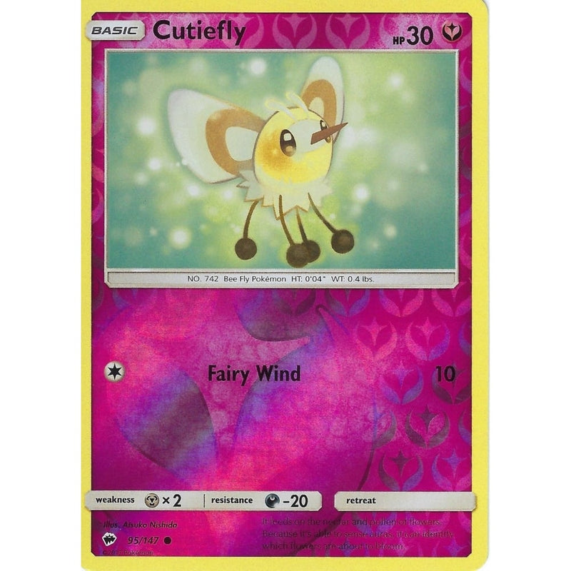 Pokemon SM-3 Burning Shadows: CUTIEFLY - 95/147 - Reverse Holo