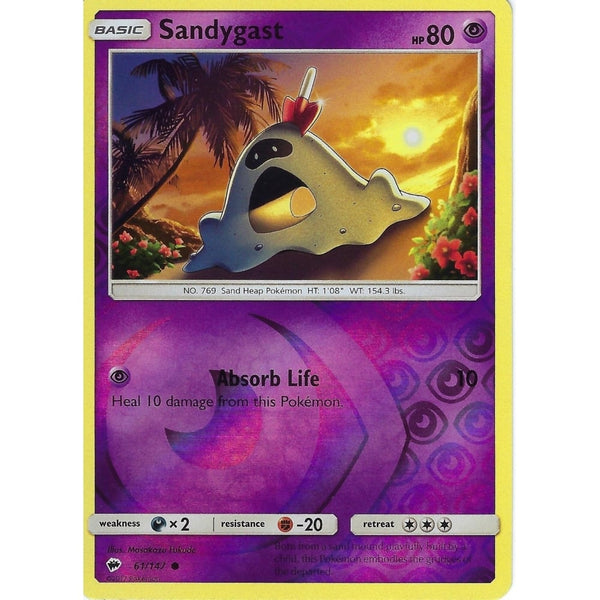 Pokemon SM-3 Burning Shadows: SANDYGAST - 61/147 - Reverse Holo