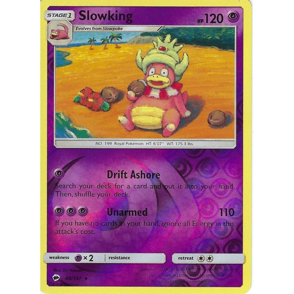 Pokemon SM-3 Burning Shadows: SLOWKING - 48/147 - Reverse Holo