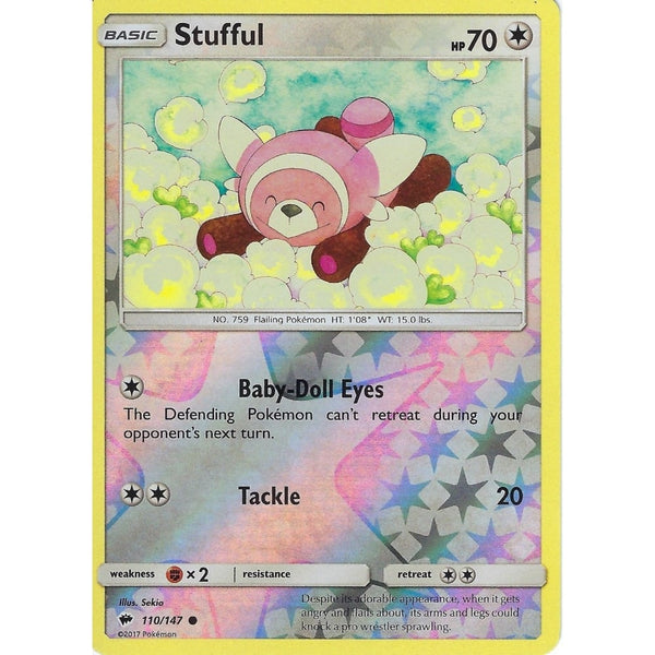 Pokemon SM-3 Burning Shadows: STUFFUL - 110/147 - Reverse Holo