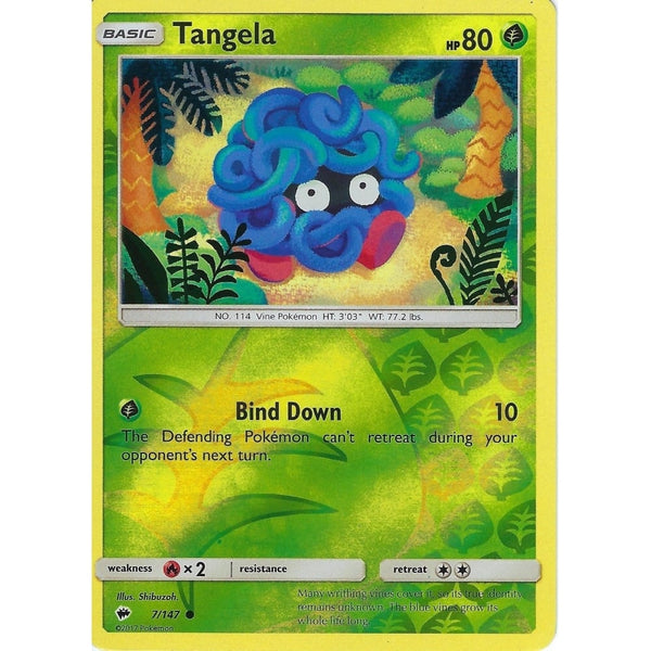 Pokemon SM-3 Burning Shadows: TANGELA - 7/147 - Reverse Holo