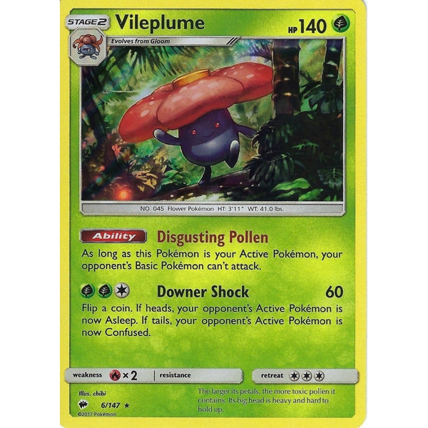 Pokemon SM-3 Burning Shadows: VILEPLUME - 6/147 - Holo