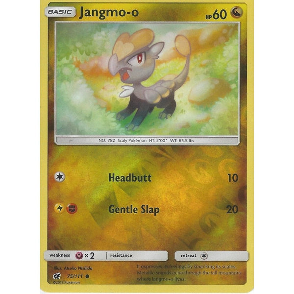 Pokemon SM-4 Crimson Invasion Card: JANGMO-O - 75/111 - Reverse Holo