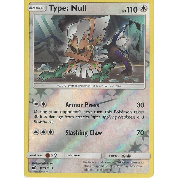 Pokemon SM-4 Crimson Invasion Card: TYPE: NULL - 89/111 - Reverse Holo