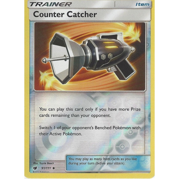Pokemon SM-4 Crimson Invasion: COUNTER CATCHER TRAINER 91/111 Reverse Holo