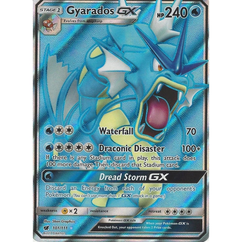 Pokemon SM-4 Crimson Invasion: GYARADOS GX - 101/111 - Full Art Ultra