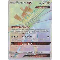 Pokemon SM-4 Crimson Invasion: KARTANA GX - 117/111 - RAINBOW Ultra Ra