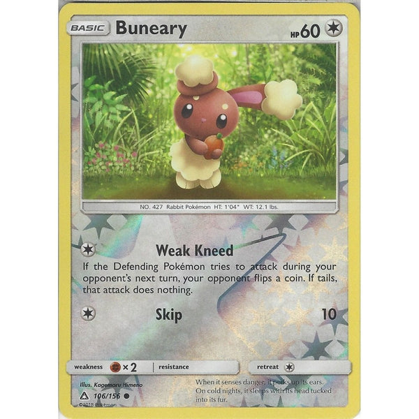 Pokemon SM-5 Ultra Prism Card: Buneary - 106/156 - Reverse Holo