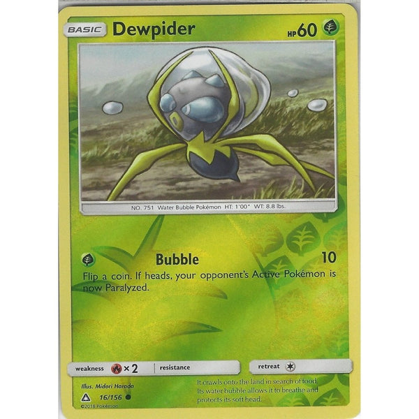 Pokemon SM-5 Ultra Prism Card: Dewpider - 16/156 - Reverse Holo