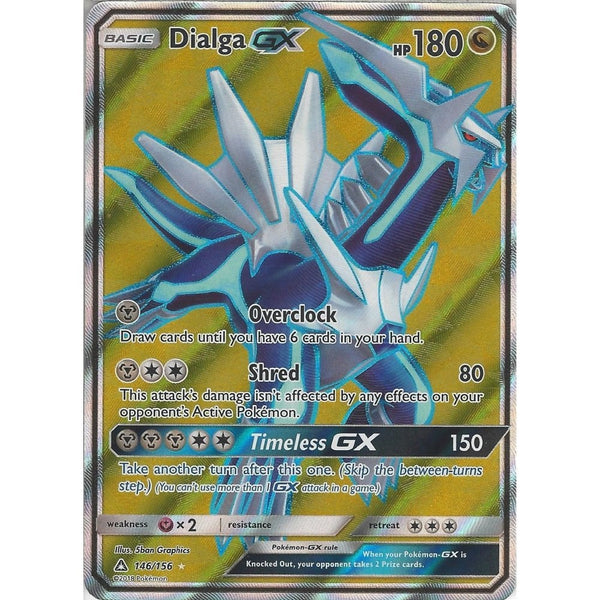Pokemon SM-5 Ultra Prism Card: Dialga GX - 146/156 - Full Art Ultra Rare Holo