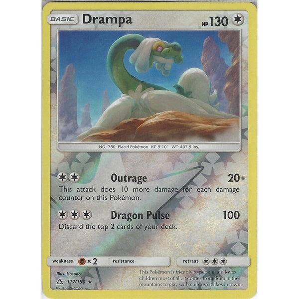 Pokemon SM-5 Ultra Prism Card: Drampa - 117/156 - Reverse Holo