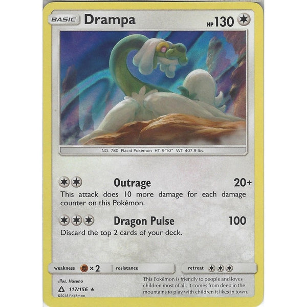 Pokemon SM-5 Ultra Prism Card: Drapma - 117/156 - Rare Holo