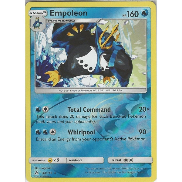 Pokemon SM-5 Ultra Prism Card: Empoleon - 34/156 - Reverse Holo