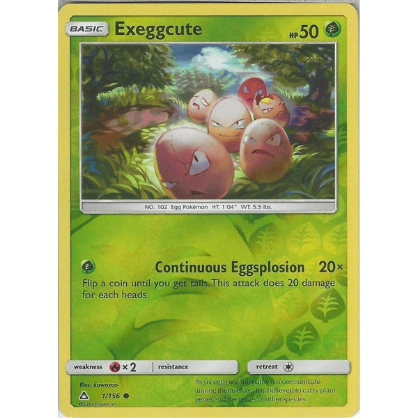 Pokemon SM-5 Ultra Prism Card: Exeggcute - 1/156 - Reverse Holo