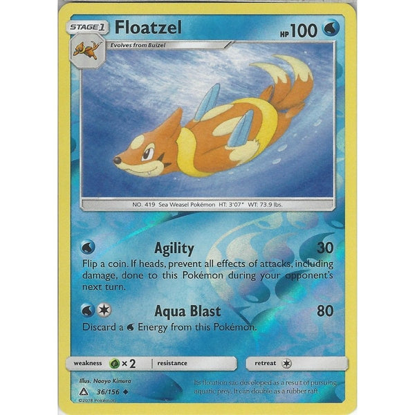 Pokemon SM-5 Ultra Prism Card: Floatzel - 36/156 - Reverse Holo