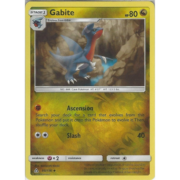 Pokemon SM-5 Ultra Prism Card: Gabite - 98/156 - Reverse Holo