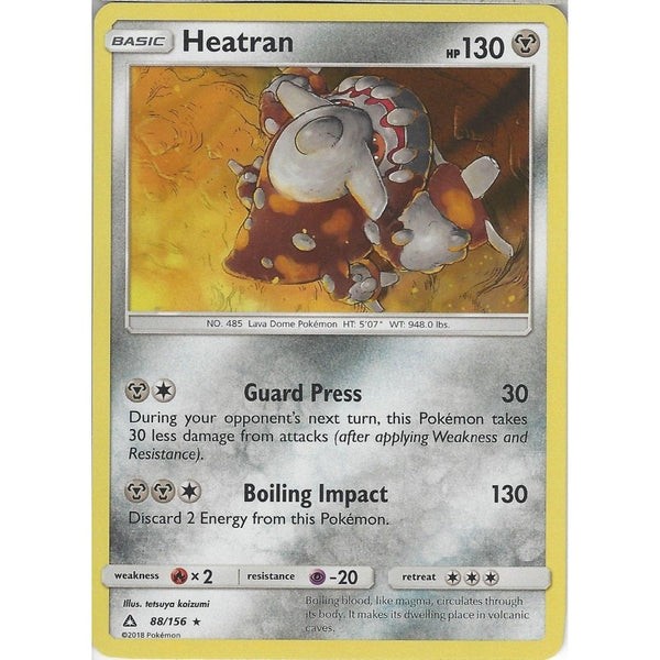 Pokemon SM-5 Ultra Prism Card: Heatran - 88/156 - Rare Holo