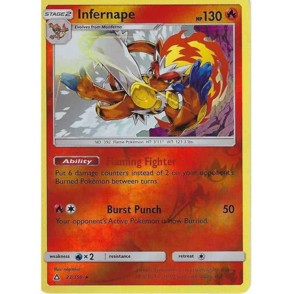 Pokemon SM-5 Ultra Prism Card: Infernape - 23/156 - Reverse Holo