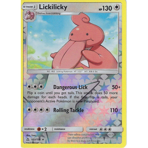 Pokemon SM-5 Ultra Prism Card: Lickylicky - 103/156 - Reverse Holo