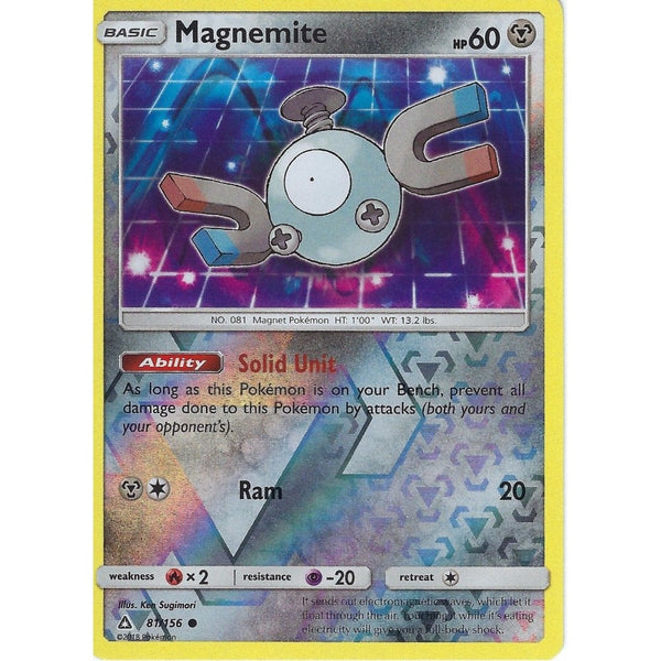 Pokemon SM-5 Ultra Prism Card: Magnemite - 81/156 - Reverse Holo