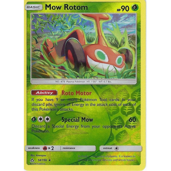 Pokemon SM-5 Ultra Prism Card: Mow Rotom - 14/156 - Reverse Holo