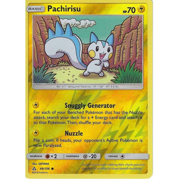 Pokemon SM-5 Ultra Prism Card: Pachirisu - 49/156 - Reverse Holo