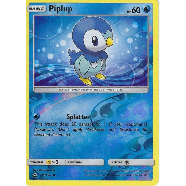 Pokemon SM-5 Ultra Prism Card: Piplup - 31/156 - Reverse Holo