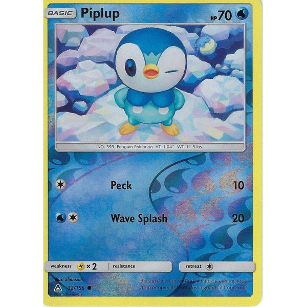 Pokemon SM-5 Ultra Prism Card: Piplup - 32/156 - Reverse Holo