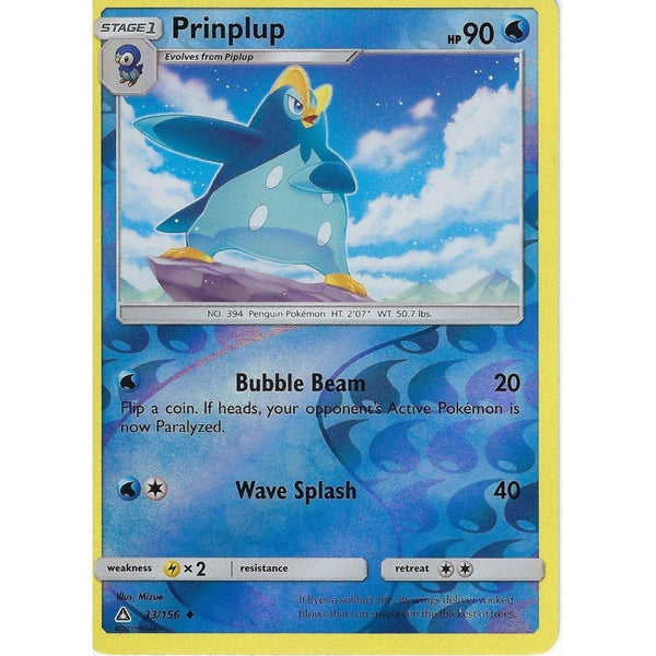 Pokemon SM-5 Ultra Prism Card: Prinplup - 33/156 - Reverse Holo
