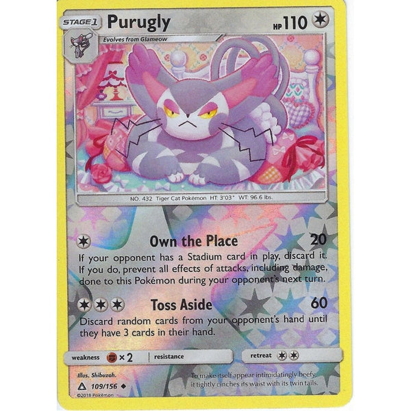 Pokemon SM-5 Ultra Prism Card: Purugly - 109/156 - Reverse Holo