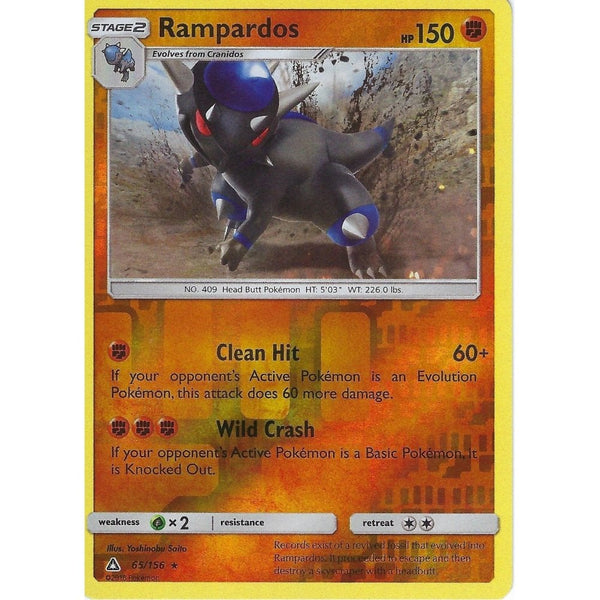 Pokemon SM-5 Ultra Prism Card: Rampardos - 65/156 - Reverse Holo