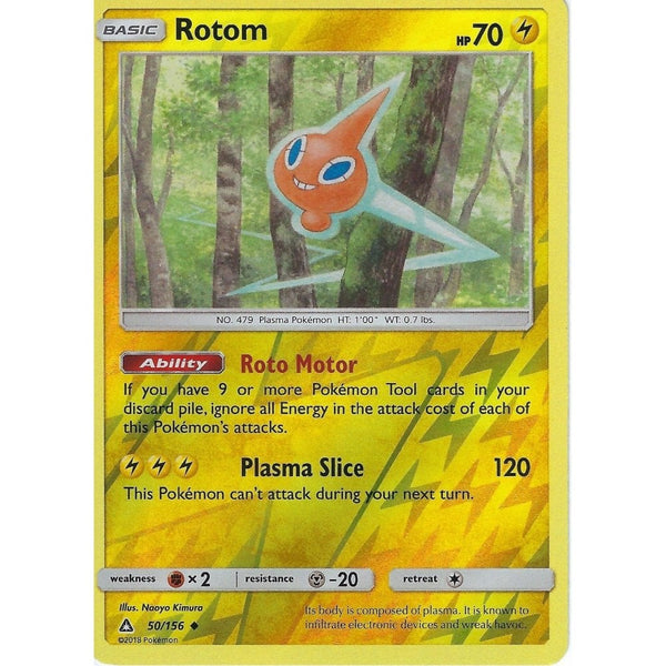 Pokemon SM-5 Ultra Prism Card: Rotom - 50/156 - Reverse Holo