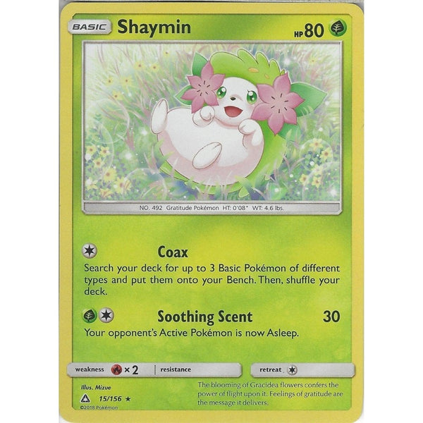 Pokemon SM-5 Ultra Prism Card: Shaymin - 15/156 - Rare Holo