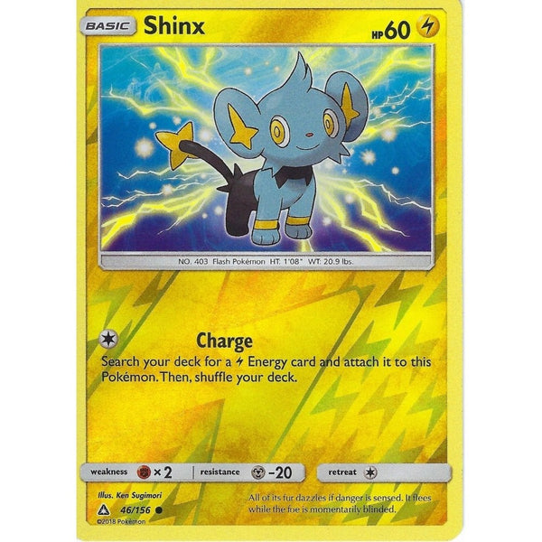 Pokemon SM-5 Ultra Prism Card: Shinx - 46/156 - Reverse Holo
