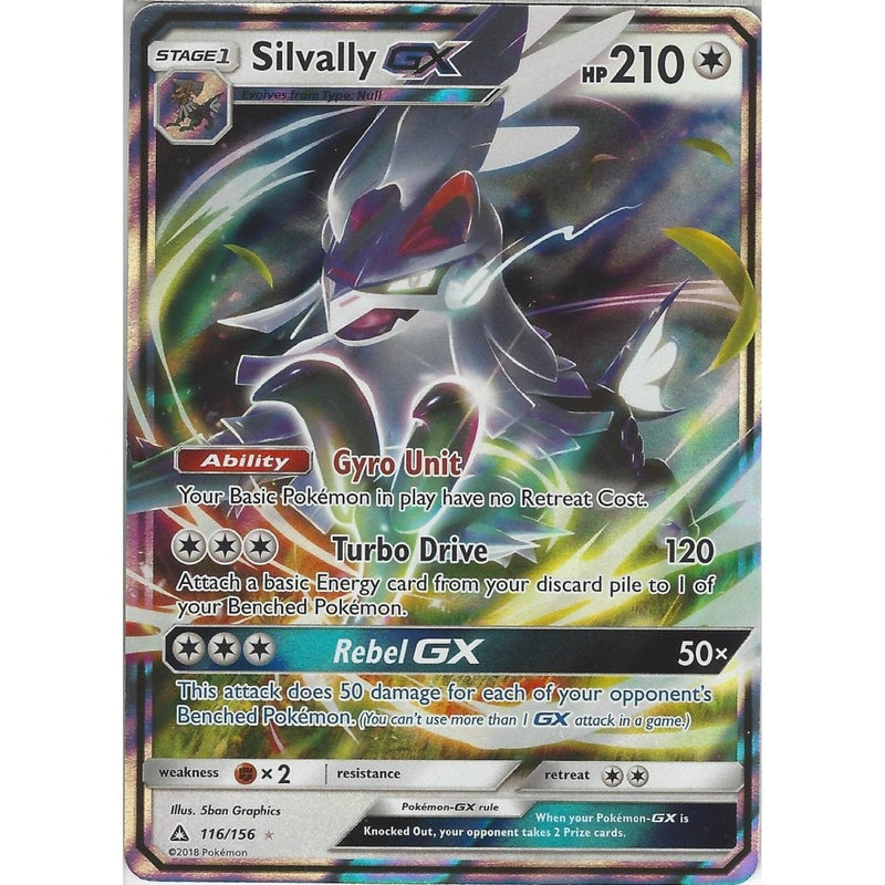Pokemon SM-5 Ultra Prism Card: Silvally GX - 116/156 - Ultra Rare Holo - Recaptured LTD Pokemon SM-5 Ultra Prism Card: Silvally GX - 116/156 - Ultra Rare Holo - Recaptured LTD