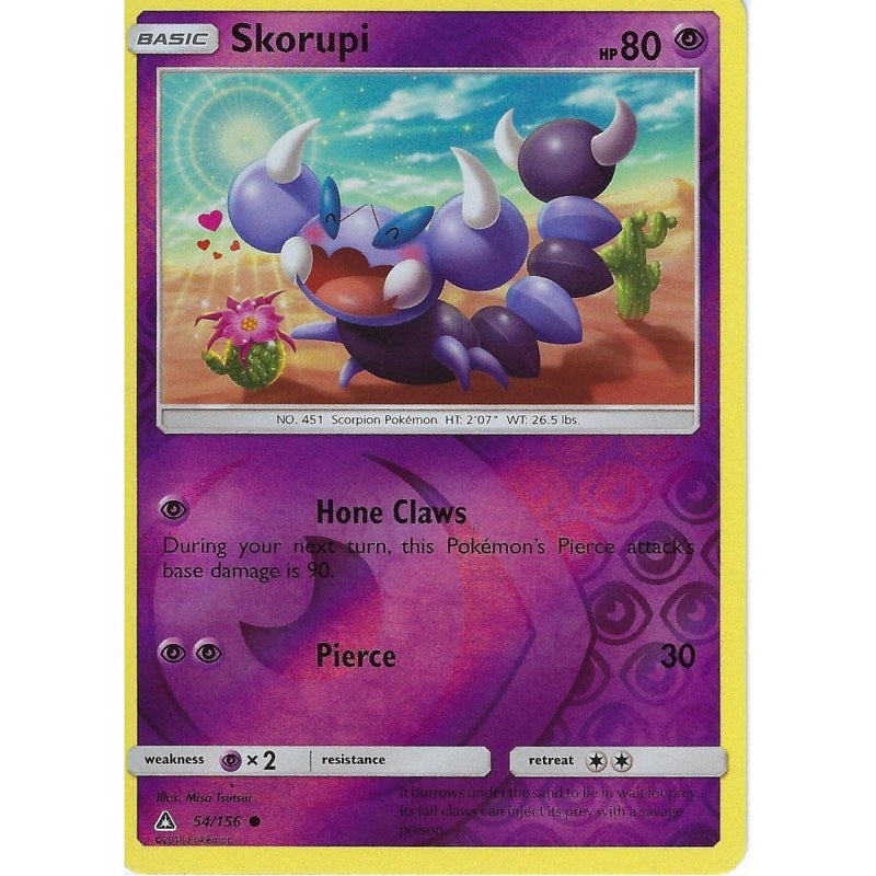 Pokemon SM-5 Ultra Prism Card: Skorupi - 54/156 - Reverse Holo - Recaptured LTD Pokemon SM-5 Ultra Prism Card: Skorupi - 54/156 - Reverse Holo - Recaptured LTD