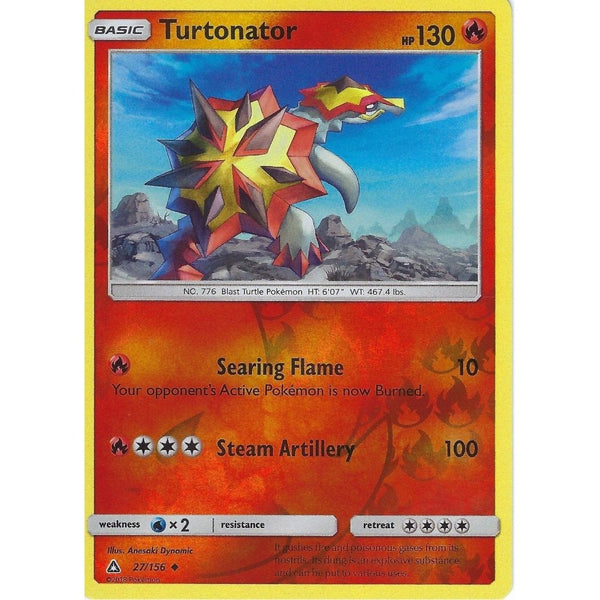 Pokemon SM-5 Ultra Prism Card: Turtonator - 27/156 - Reverse Holo