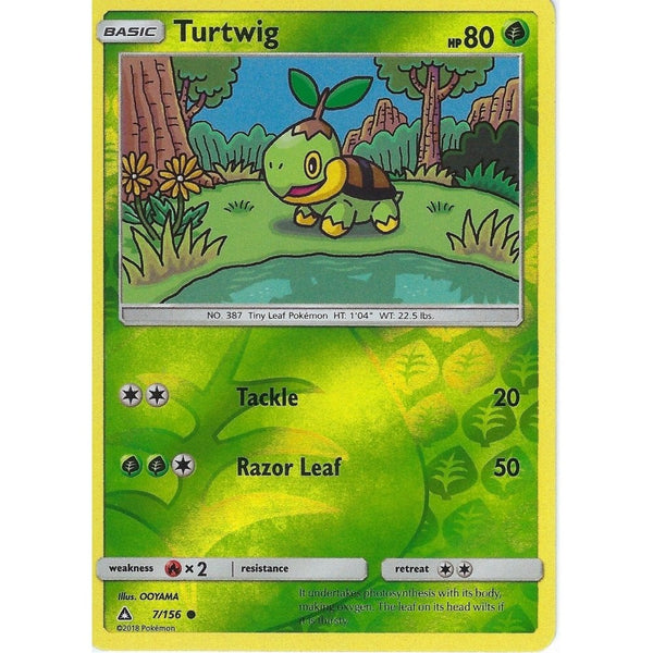 Pokemon SM-5 Ultra Prism Card: Turtwig - 7/156 - Reverse Holo