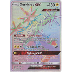 Pokemon SM-5 Ultra Prism Card: Xurkitree GX 160/156 Rainbow Ultra Rare