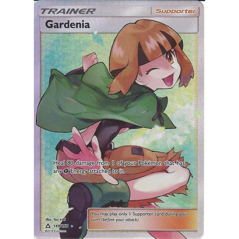 Pokemon SM-5 Ultra Prism Trainer Card: Gardenia 149/156 Full Art Ultra - Recaptured LTD Pokemon SM-5 Ultra Prism Trainer Card: Gardenia 149/156 Full Art Ultra - Recaptured LTD