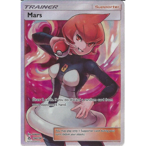 Pokemon SM-5 Ultra Prism Trainer Card: Mars 154/156 Full Art Ultra Rare Holo