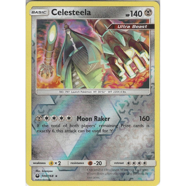Pokemon SM Celestial Storm Card: Celesteela - 100/168 - Rare Reverse Holo