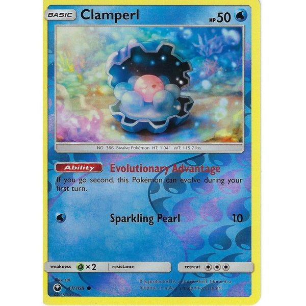 Pokemon SM Celestial Storm Card: Clamperl - 41/168 - Reverse Holo